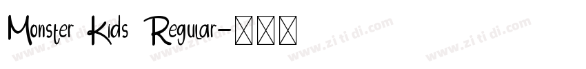 Monster Kids Regular字体转换